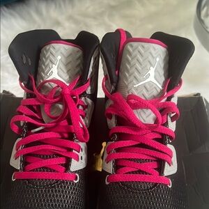 Nike Black and Pink Sneakers with Sporty Appeal